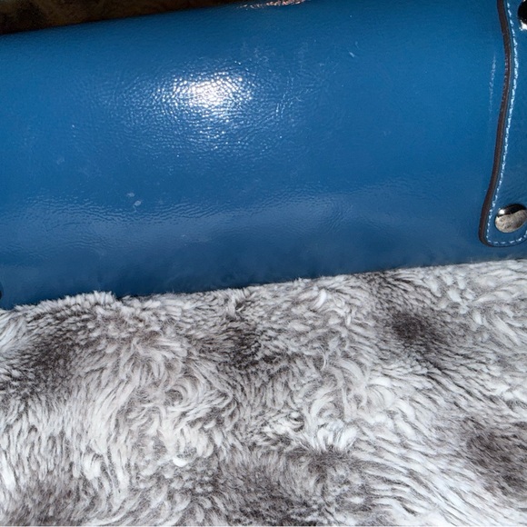 COACH Blue Ashley Sateen 2000s Rare 🔥Satchel - Picture 8 of 13